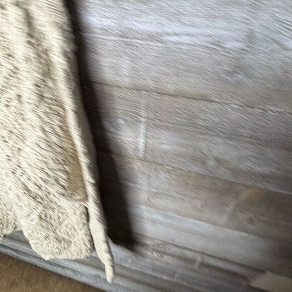 Vintage 90s small cream crochet sweater long tunic - Picture 6 of 6